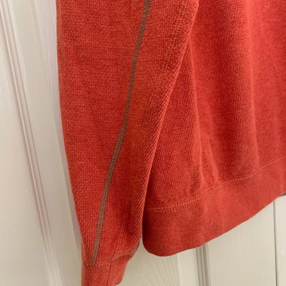 TOMMY BAHAMA SALMON Unusual Light Fleece Quarter Zip Top Sz XL